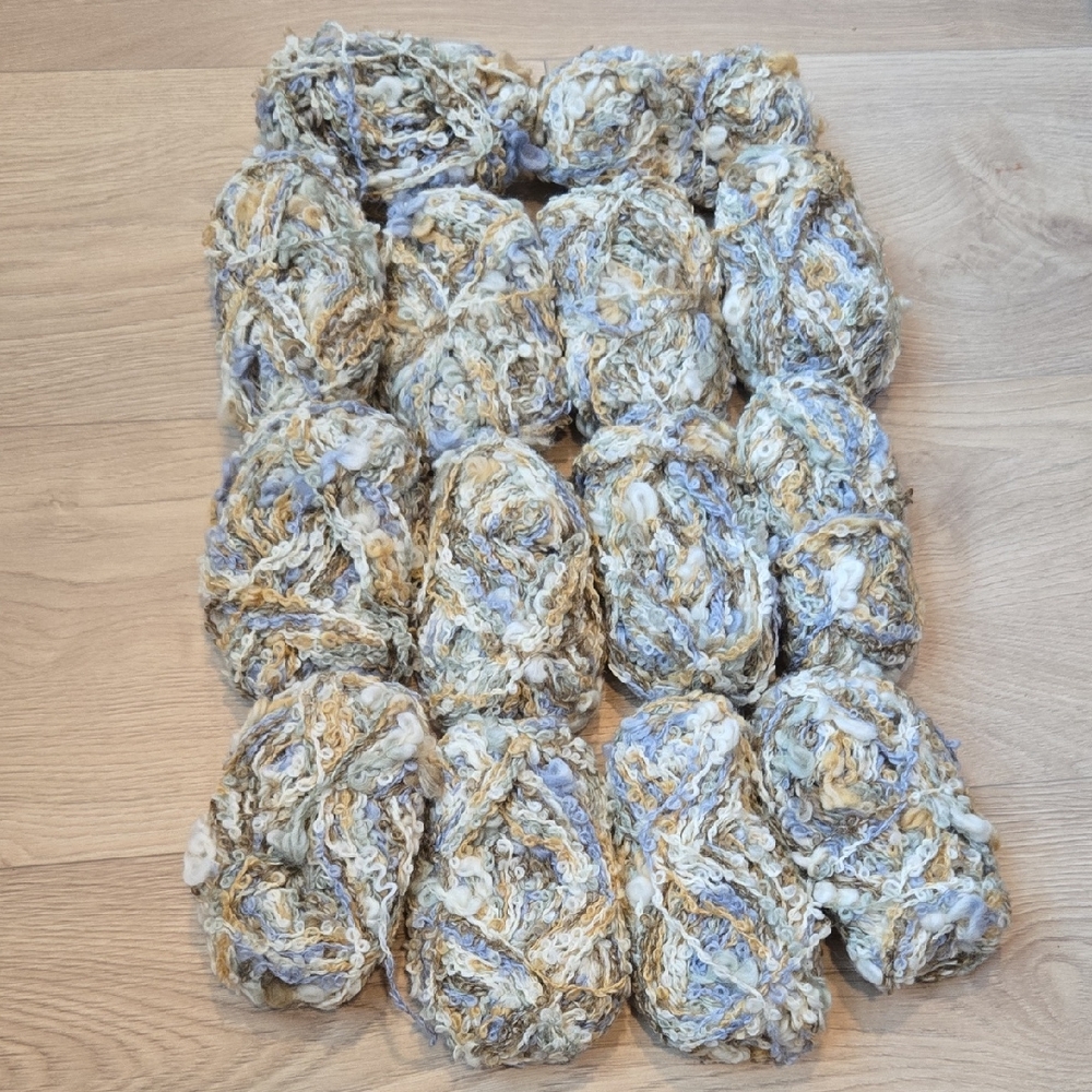 14 Balls Of Multicolor Acrylic Yarn